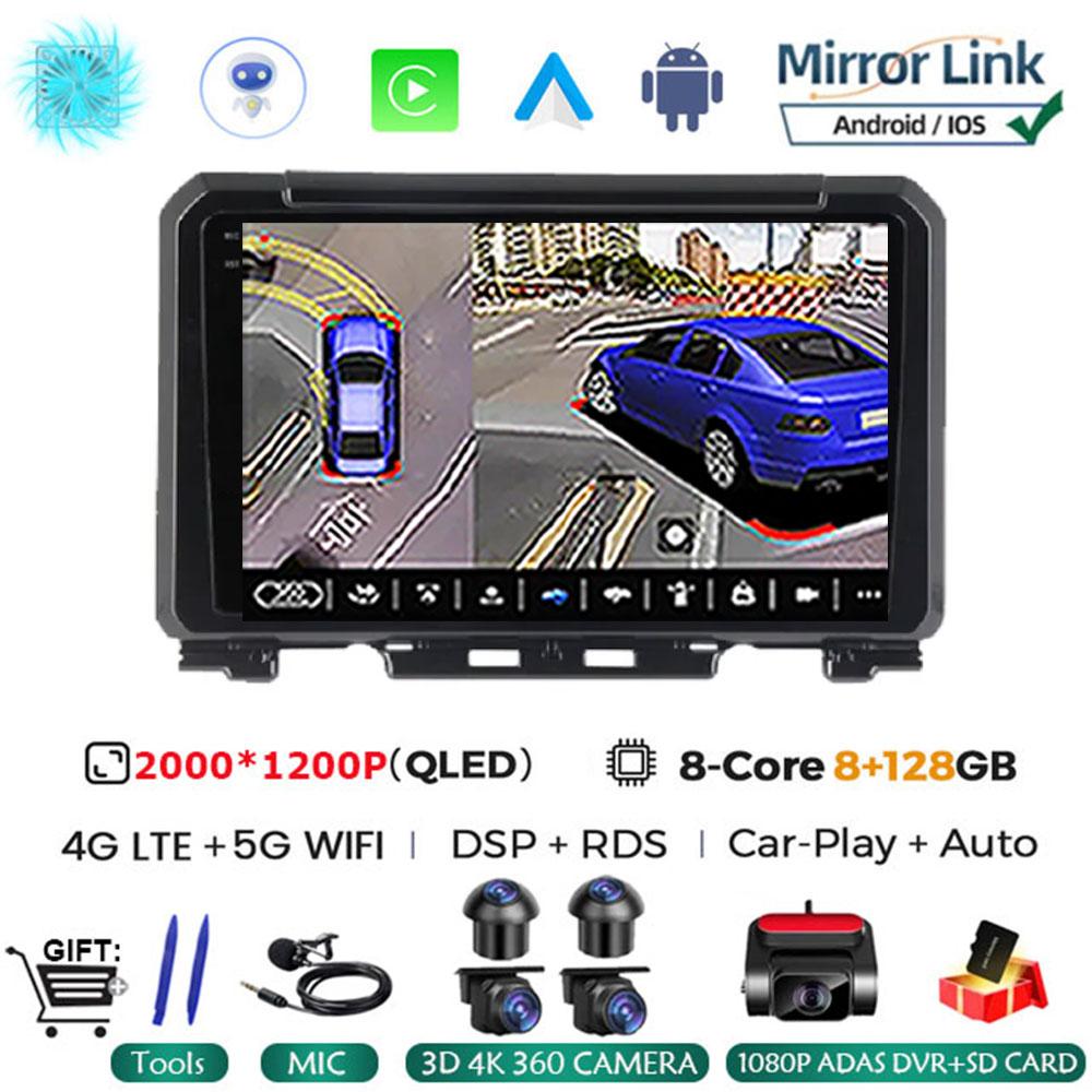 9 Inch Android 14 For Suzuki Jimny JB64 JB74 2018 - 2020 Multimedia Video Player Car Radio Stereo GPS Navigation Carplay