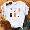 Maycaur Kawaii Cats Print Summer Cute Unisex Tshirt Funny Cartoon T Shirt Female Ullzang Tshirt 90s Fashion Korean Style Top Tee