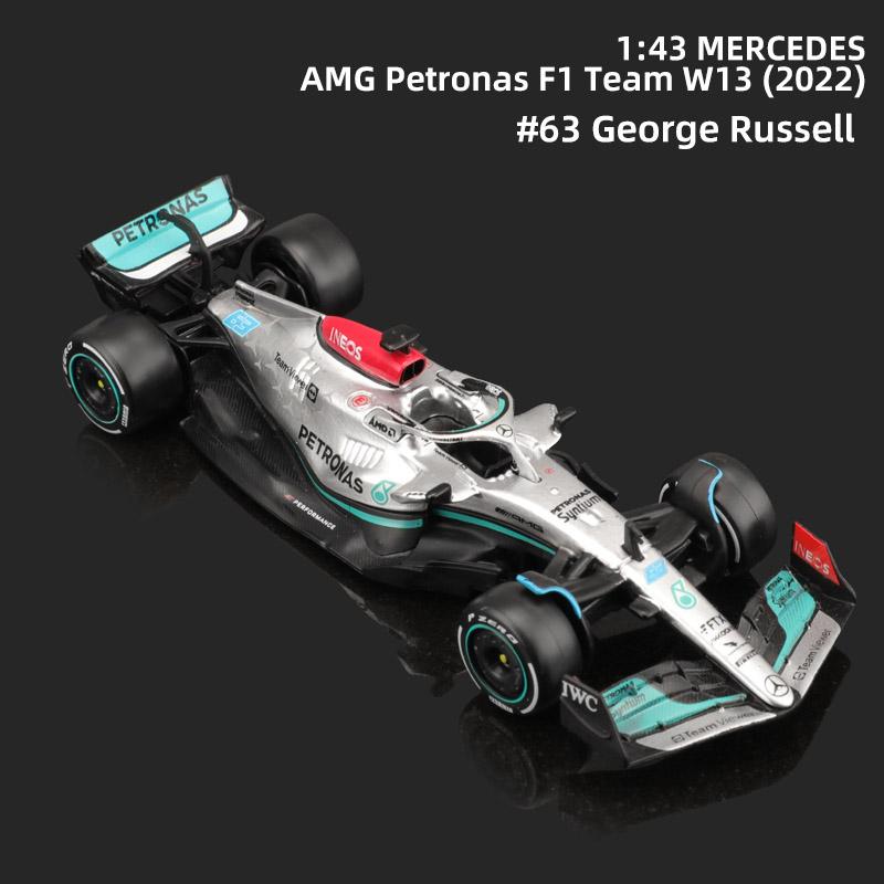 QGDM1 Bburago 1:43 2022 Alfa Romeo F1 Formula Racing Team C42 #24 Guanyu Zhou #77 Valtteri Bottas Alloy Car Model Collection Kids Toys