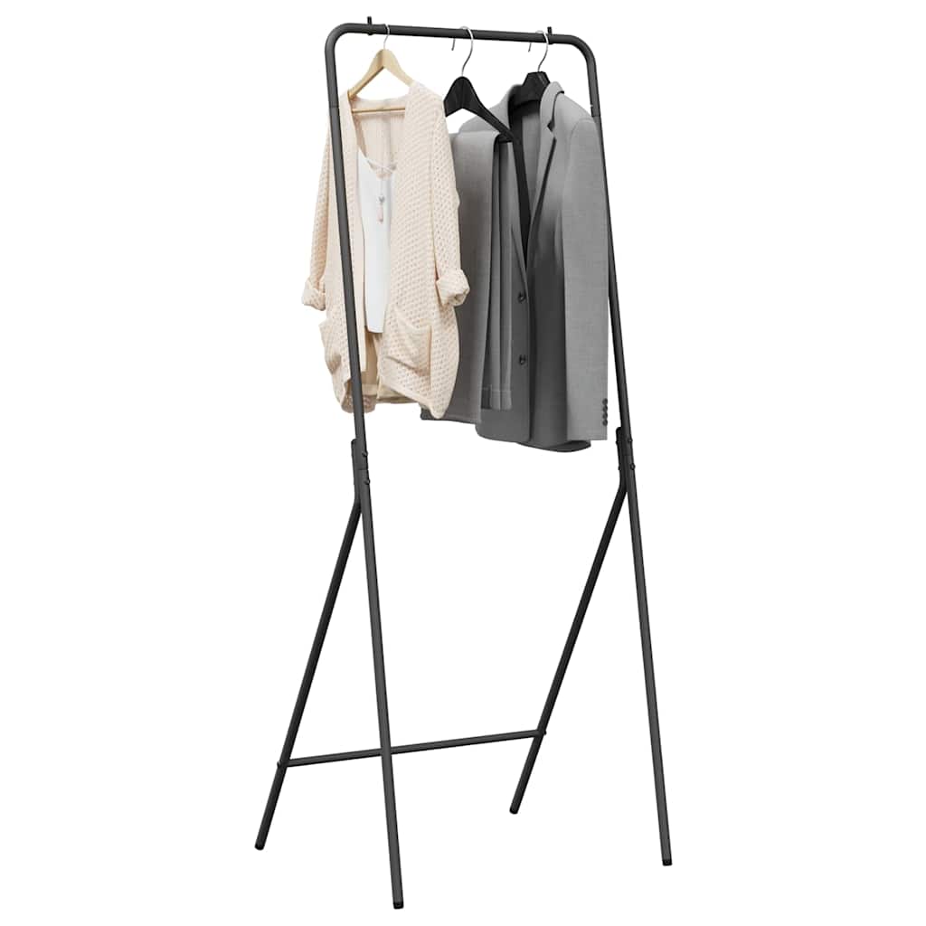 Black Clothes Stand 60 x 53 x 155 cm Steel