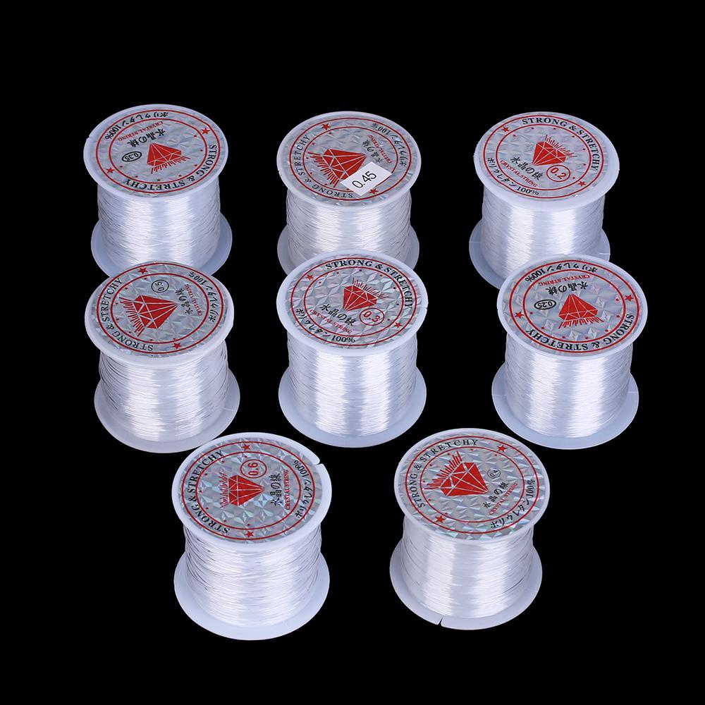 155-22meter 0.2-0.6mm Transparent Non-Stretch Strong Fish Line Beading Crystal Rope Nylon Wire String For Jewelry Making Finding
