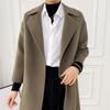 Women Wool Coat TIDENOVEL 100% Wool Autumn Wool Long Coat Handmade Loose Pea Coat Winter Warm Wool Long Jacket Cashmere Overcoat