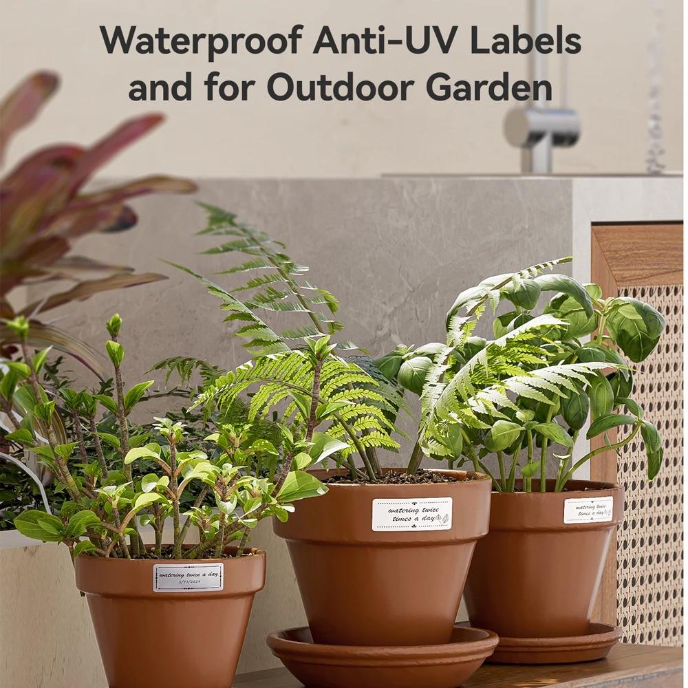 Papel de Etiqueta Branca Niimbot M2/M3/B32/Z401 Autoadesivo Impressão por Transferência Térmica Adesivo à Prova d'Água para Impressora Niimbot M2/M3