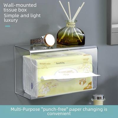 Stanzfreie wandmontierte Aufbewahrungsbox für Taschentücher und Handtücher