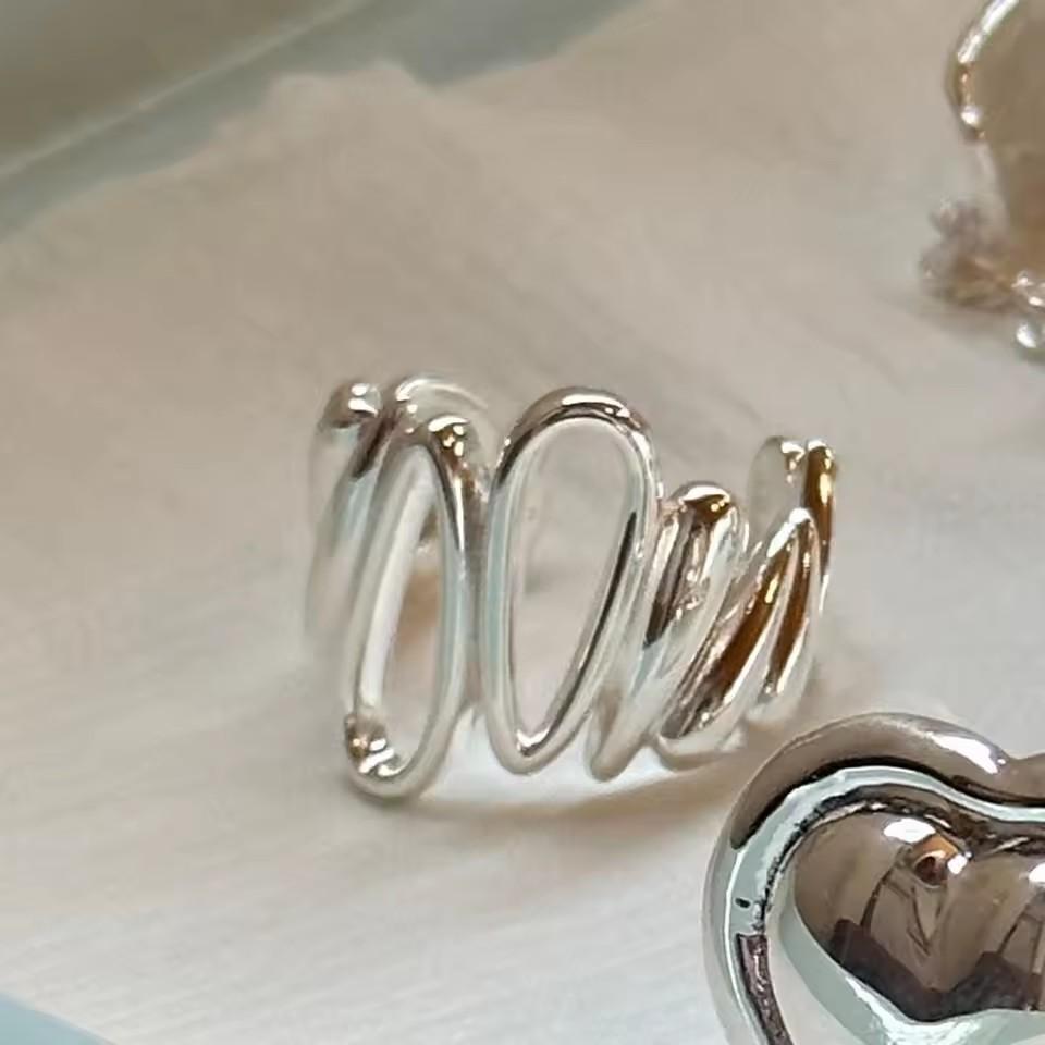 925 Silver Zircon Rings For Women Stars Frosting Design Trend Minimalism Jewelry Party Gift