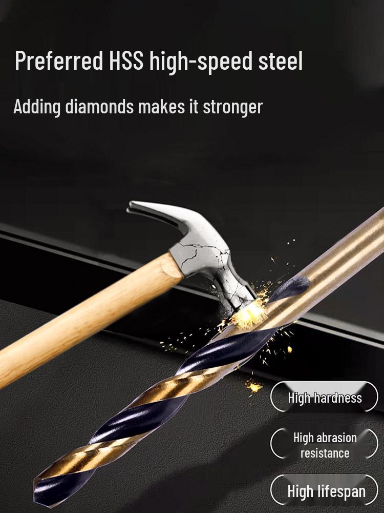 High-Strength Cobalt Stainless Steel Twist Drill Bit with Straight Shank