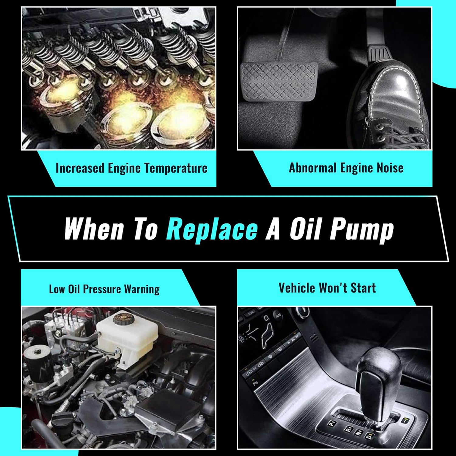 

PartsFlow High Volume Oil Pump M295HV compatible with Chevrolet Avalanche Camaro Colorado Corvette Express 2500 For GMC Canyon Yukon Hummer H2 Standard Volume Oil Pump