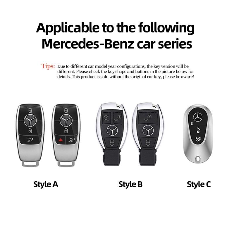 Car Key Case Cover Bag For Mercedes Benz A B C E S V R-Class C43 CLA GLA GLB GLC GLK SLK SL Vito W211 W203 W204 W210 W124 AMG W2