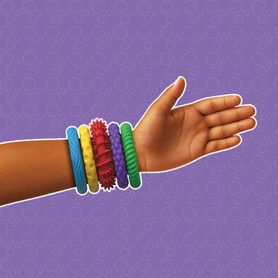 5 PIÈCES Bracelet Autisme Jouets Sensoriels Fidget pour Enfants Adultes Pack Jouets Sensoriels Autisme pour Besoins Spéciaux Bracelets Extensibles Autistiques