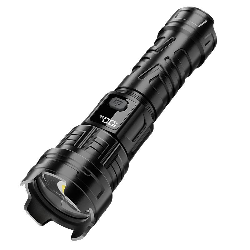 Portable Super Bright Long-Range Flashlight with Three-Gear Adjustment & Power Display