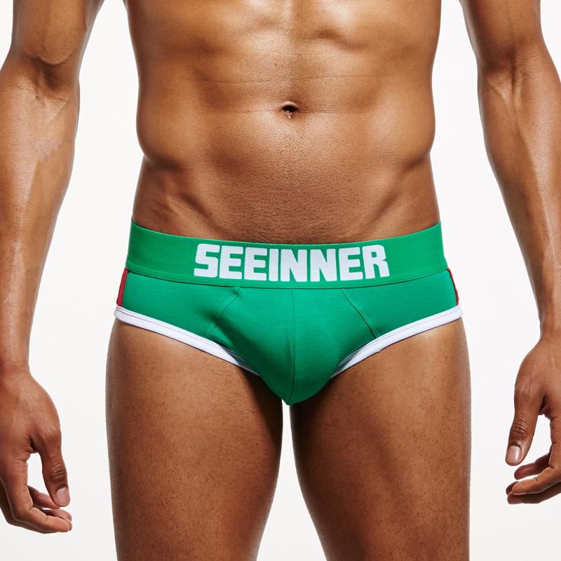 Men's Combed Cotton Triangle Underwear - Seeinner Collection