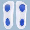Silicone Seven-point Pad Shock-absorbing Heel Flat Sports and Leisure Half Pad Foot Eight-character Foot Silicone Insole