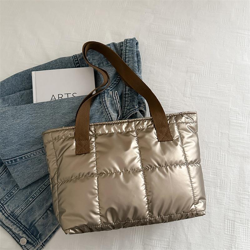 2025 New Fashion Bag Women's Bag Messenger Bag Korean Version Space Cotton Bag Shoulder Bag Handbag Large Capacity Trendy Bag