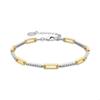925 Sterling Silver Bracelet Adorned with Brilliant Cubic Zirconias and Finished In 18k Yellow Gold - Athit