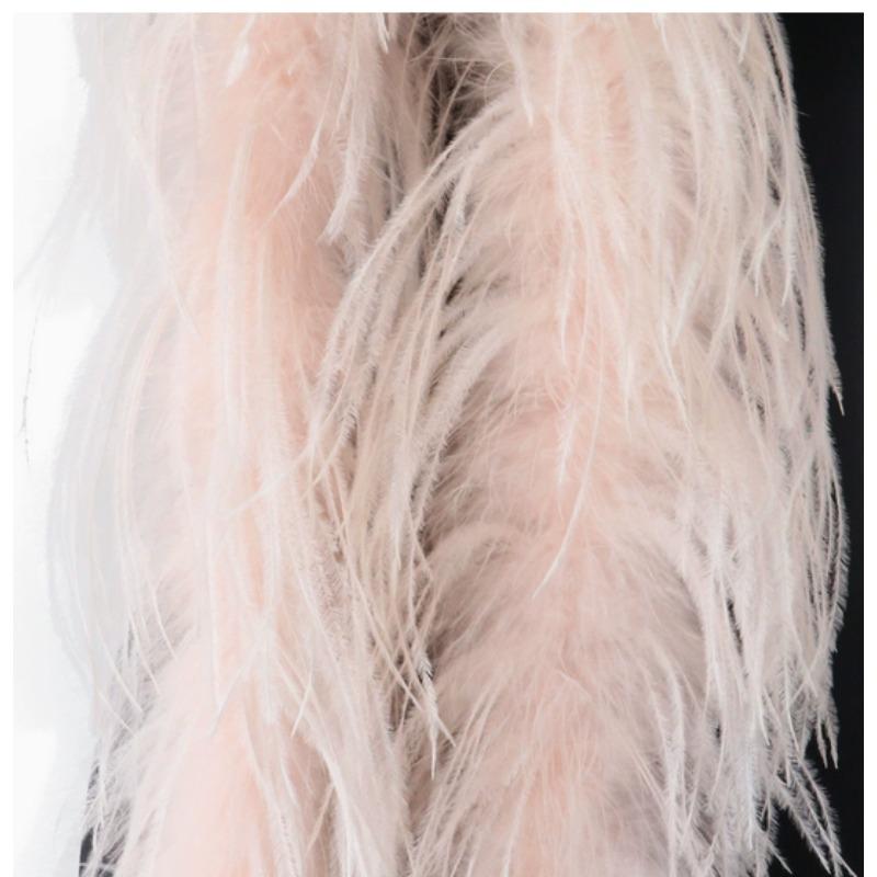 DIY Weißer STRAUSSENFEDER boa 1 6 10 15 35lagig Straußenfeder boa Besatz Tanzkleid Hochzeit Basteln Halloween Kundenspezifische Lieferung auf Lager