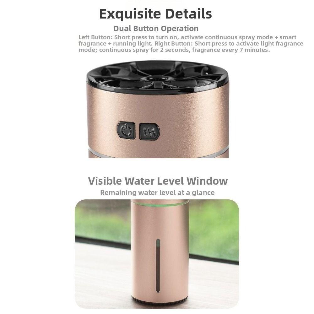 300ml Car Air Humidifier 2 Spray Mode LED Aroma Diffuser Mini Aromatherapy Machine Household