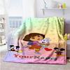 Dora Explorer Personalized Name Blanket Gift Customizable Blanket Soft Warm Cozy Great for Living Room Couch Bedding Home Decor for All Occasions