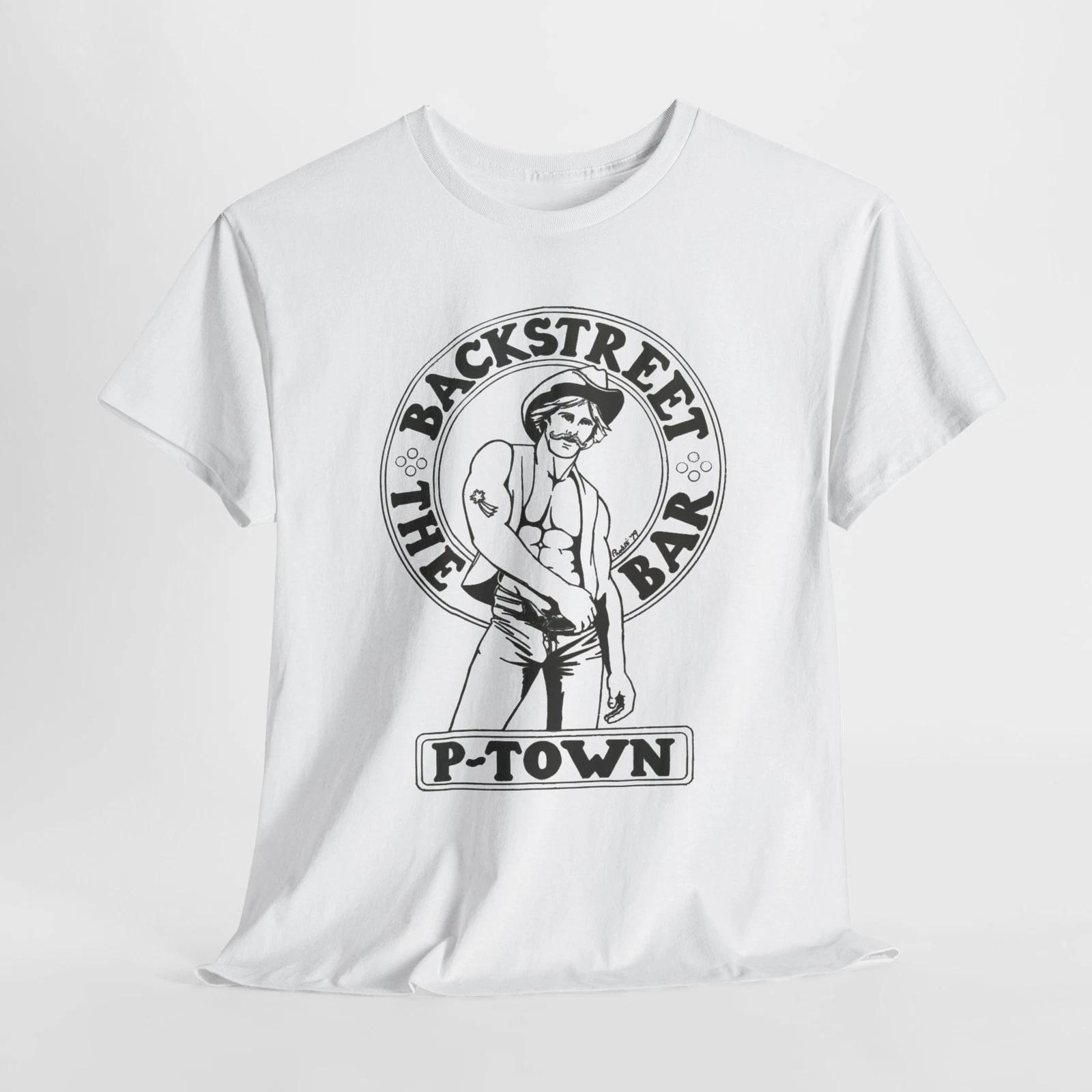 

LBGTQ+ The Backstreet Bar T-Shirt Provincetown MA Gildan Unisex Heavy Cotton Tee 2XL