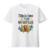 This Is How I Fight My Battles Sweat T Shirt Easter Religious 2 Chron 20 15 Christian Faith Prayer Vintage
