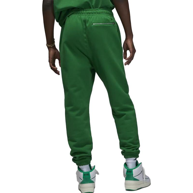 Jordan Air Jordan X Wordmark Knit Knitted Sweatpants Men's Pine Green Moderate Cuffed Pants FJ0697-302