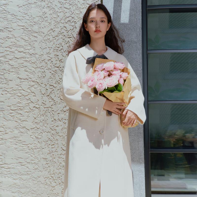 

Ledian Academy Detachable Webbing Long Wool Blend Coat L