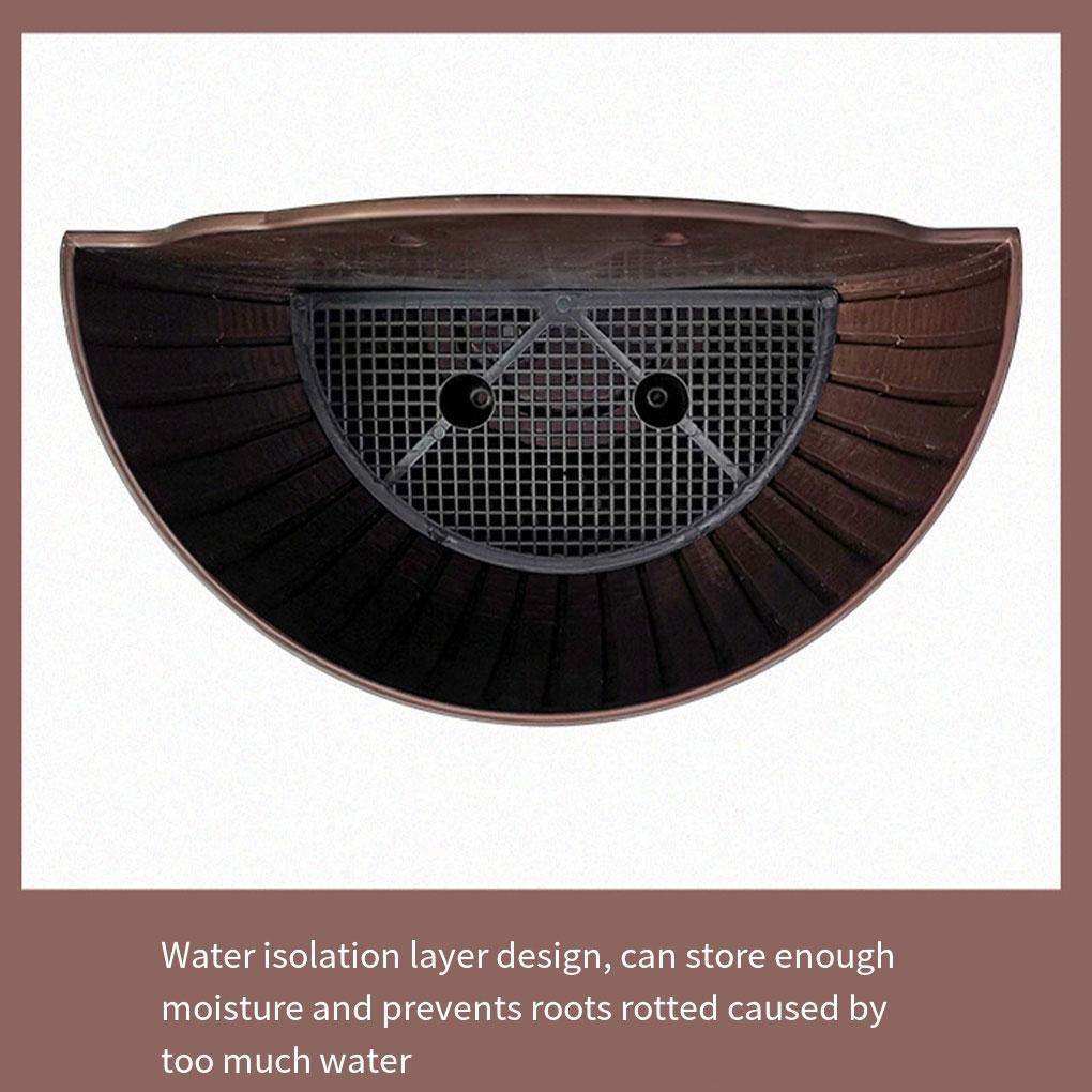 Flower Pot Wall Mounted Hanging Basket Planter Bucket Garden Vase Indoor Exquisite Outdoors Plastic for Ornaments