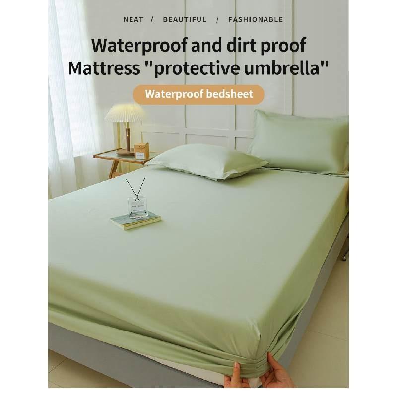 Modern Minimalist Waterproof Bed Cover With Active Dyeing For Home Protection