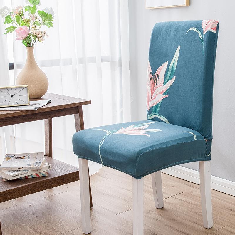 High Elastic Household Chair Cover One-piece Dining Table Chair Cover Chair Cover Fabric Four Seasons