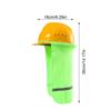 Breathable Hard Hat Sun Shade With Reflective Stripe Face and Neck Protection  Work Accessory