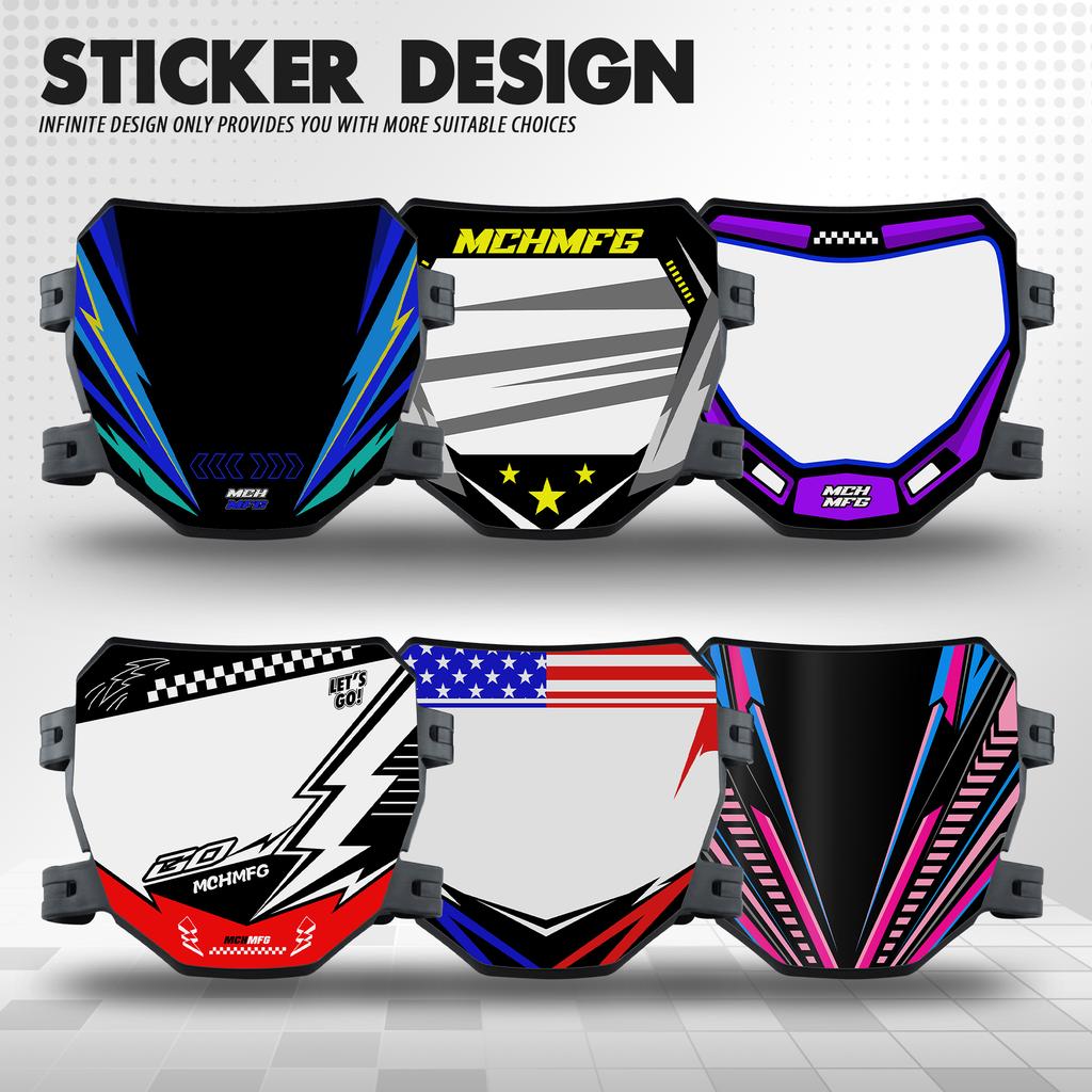 Powerzone Electric Bike Number Plate For Talaria Sting Motorcycle Front License Registration Plate For Super 73 For Surron S X