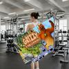 Cartoon G-Grizzy and the L-Lemmings Towel Shower Sauna Travel Spa Quick Dry Gym Accessories Soft Large Beach Towels