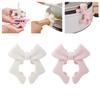 Silicone Bow Spatula Holder Anti-Scalding Utensil Spoon Rest for Pot Clip Bow Shaped Spoon Holder Kitchen Accessory