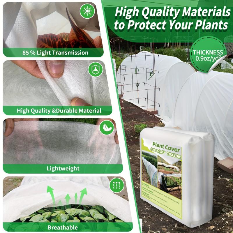 10x50ftWinter Plant Frost Protection coverPPThickened Reusable White Gardening Plant Protection Cover