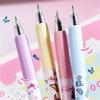 1Pc Transparent Cartoon Butterfly Print Ins-style 0.5mm Neutral Pen Quick-Drying, High-Value & Smooth Writing Signature Pen School Office