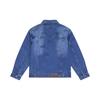 MLB New York Yankees Monogram Floral Series 24FW Printed Single-Breasted Letter Logo Long Sleeve Denim Jacket Unisex jackets Indigo 3ADKM0444-50INS