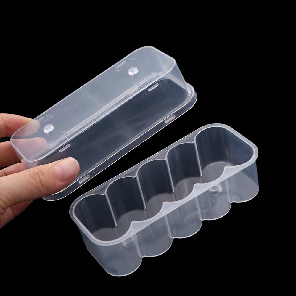 Transparente Peptid-Schutzbox 10-Schlitz Klare Ampullenbox Kühlschrank-Organizer