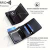 RFID Carbon Fiber Magnetic Wallet Men's Card Holder Slim Wallet Leather Wallet For Apple Air Tag Wallet - The Ideal Gift for Men