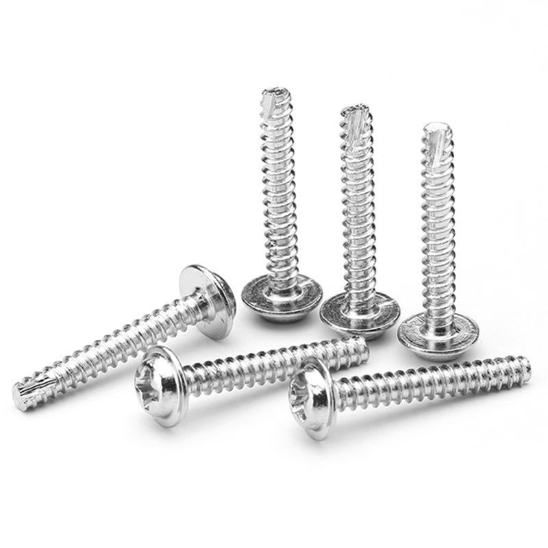 304 Stainless Steel Phillips Pan Head Self-Tapping Screws with Washer - M1.7, M2, M3