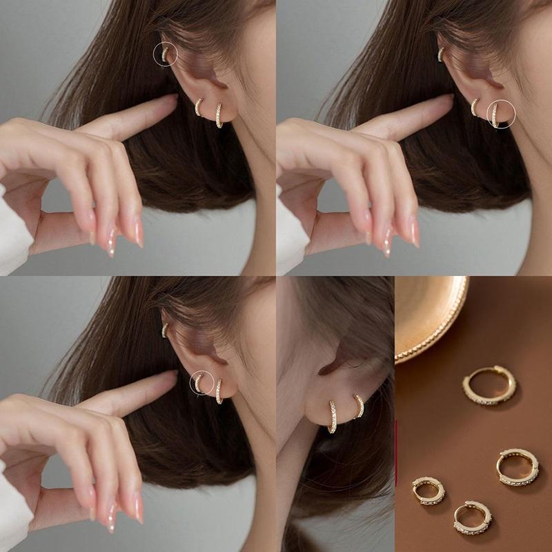 Delicate And Chic Ins Style Ear Bone Earrings Small And Exquisite Suitable For Sensitive Ears