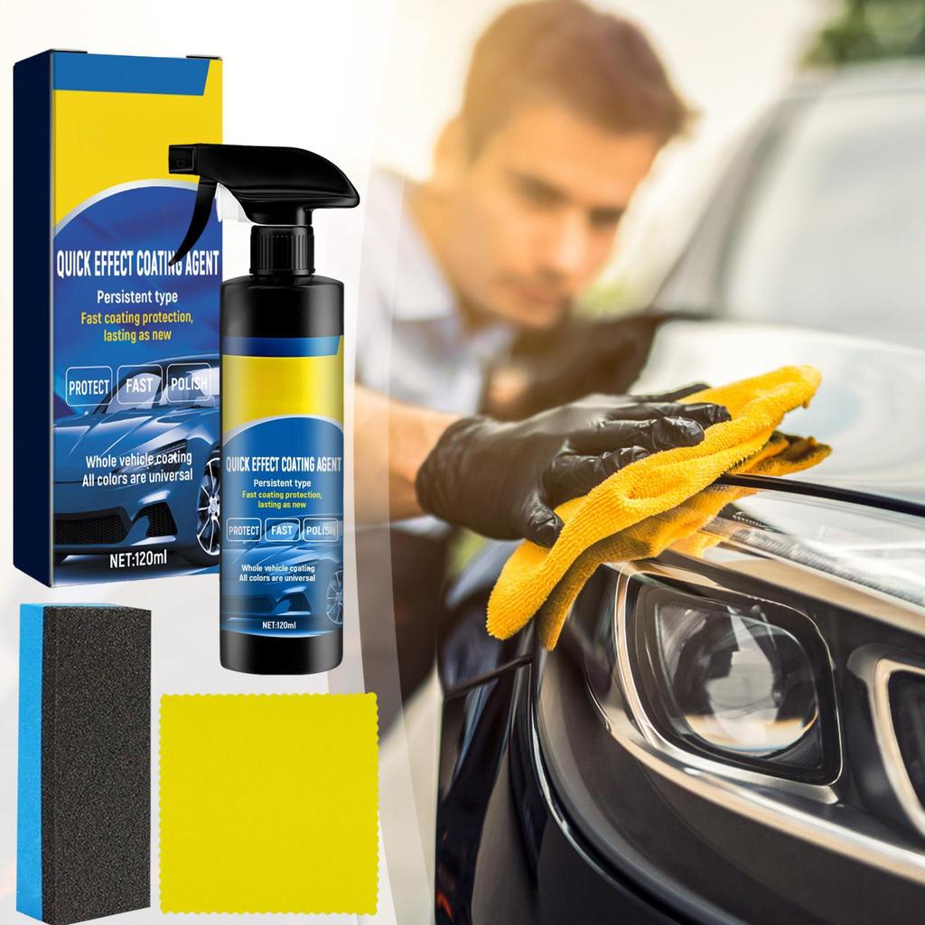 120ml Car Coating Spray Kits Nano Protective Layer for Paint Helps Enhance Shine Resist Dirt Polish Spray Ceramic Coating Agent