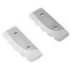 2 Pcs Ice Auger Blade Suitable for Eskimo 6 Inch Augers Hard Alloy Steel Ice Drill Blade Replacement with Screws and