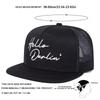 Unisex Hello darlin Embroidery Hip-hop Net Hats Spring And Summer Outdoor Adjustable Sports Casual Baseball Caps Sunscreen Hat