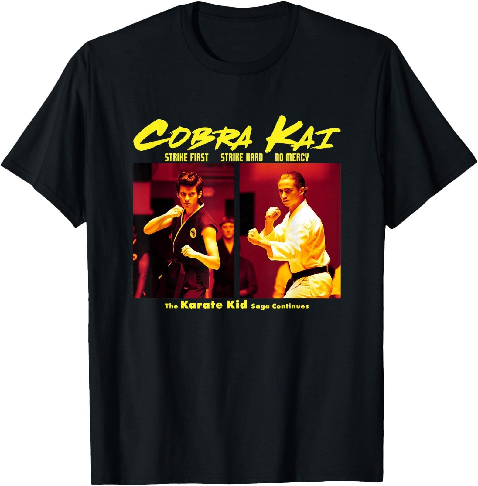 Cobra Kai The Saga Continues Poster T-Shirt S разноцветный