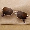 High-end Men's Sunglasses Gentleman Square Sunglasses for Men Black Brown