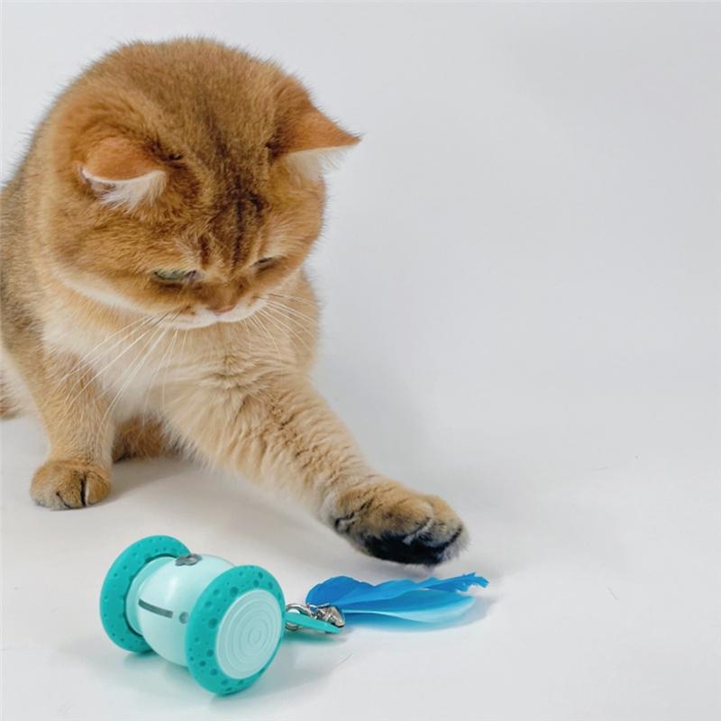 HHO-Rechargeable Automatic Obstacle Avoidance Interactive For Cat For Cat Accessories Intelligent Design синий