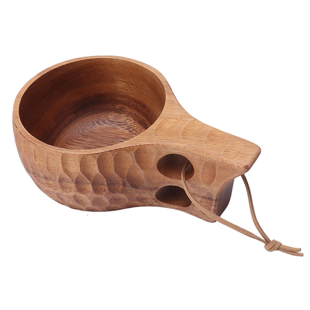 Dřevěný hrnek na čaj přenosný ruční vyřezávání přírodní hrnek na pití Dřevěný hrnek na kávu pro domácí restauraci