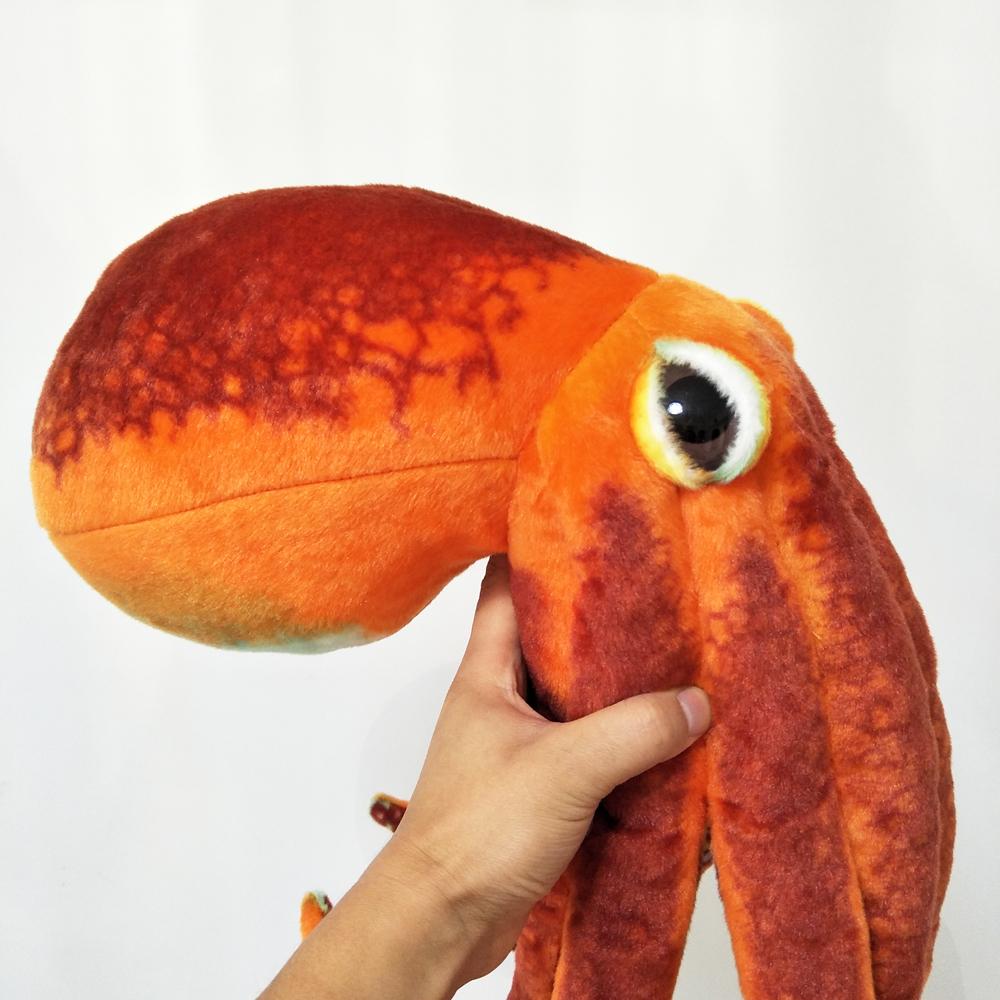 Simulation Orange Oktopus Baby Kinder Kinder Stofftier Plüschtier Für Geburtstagsgeschenk Meerestiere