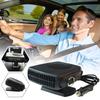 2IN1Car Heater&Cooling Fan 12V 120W/24V 200W Portable Electric Windshield Defroster Defogger Demister,Anti-Fog Heating Dryer