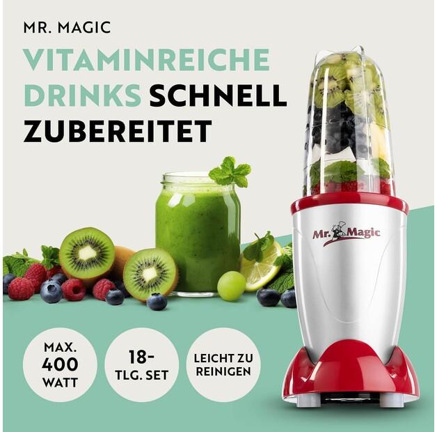 Stationary Blender Gourmetmaxx Mr.Magic Silver/red (03806)