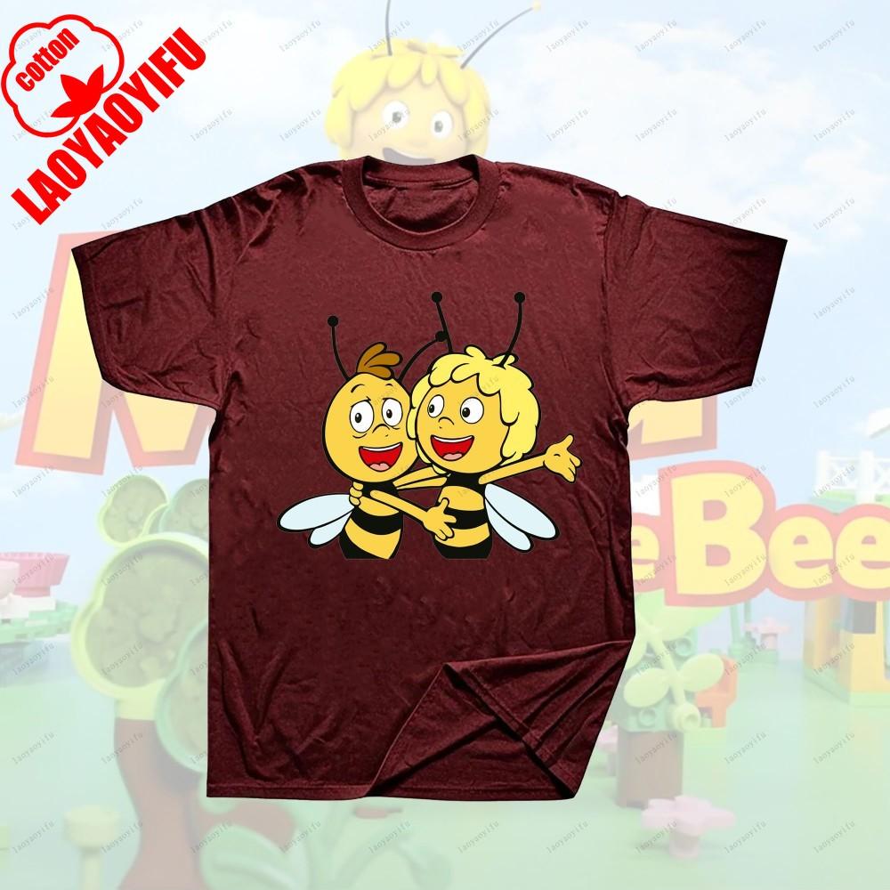 Maya The Bee Movie Cartoon Character T-shirts Cartoons T Shirt Breathable Camisetas Harajuku Creative Cool Trending T Shirt